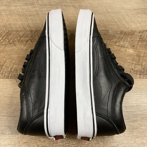 VANS Old Skool Fangs Black Leather Halloween Skate Shoes Womens 5 Mens 3.5 NEW - Picture 8 of 10